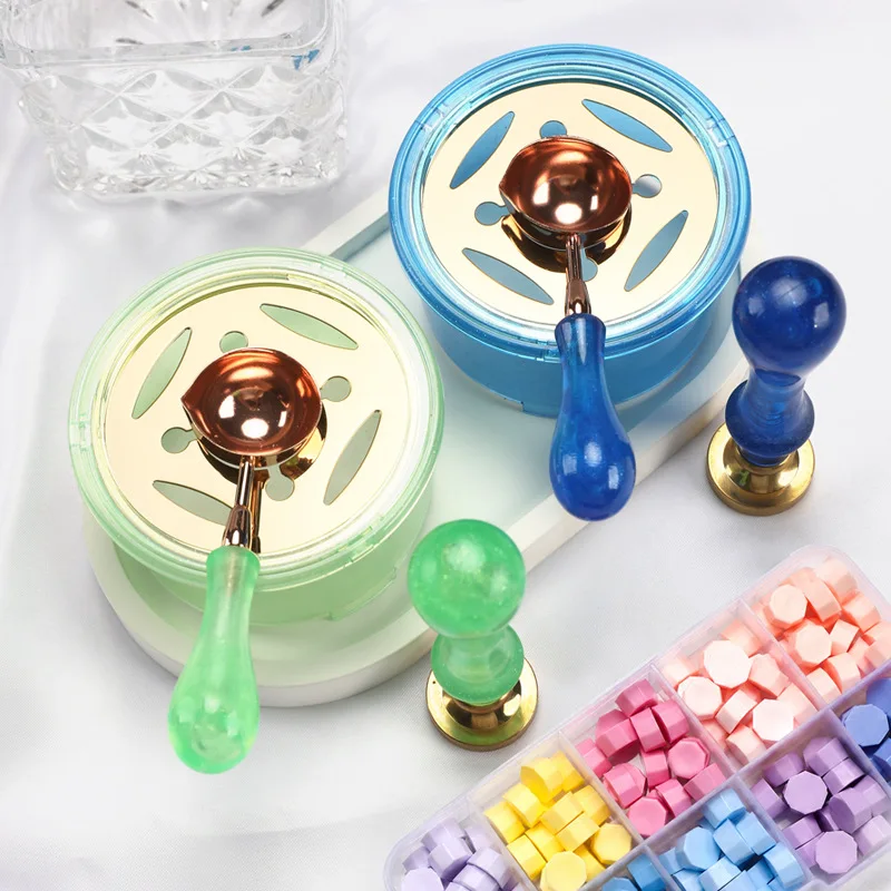 Wax Seal Stamp Set - Lot de 2 tampons à cire,