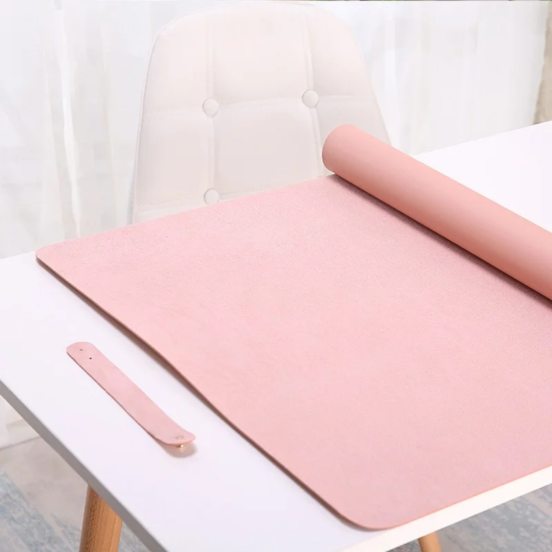 Leather Desk Pad - Ensemble de Polymères de Bureau Élégant,
