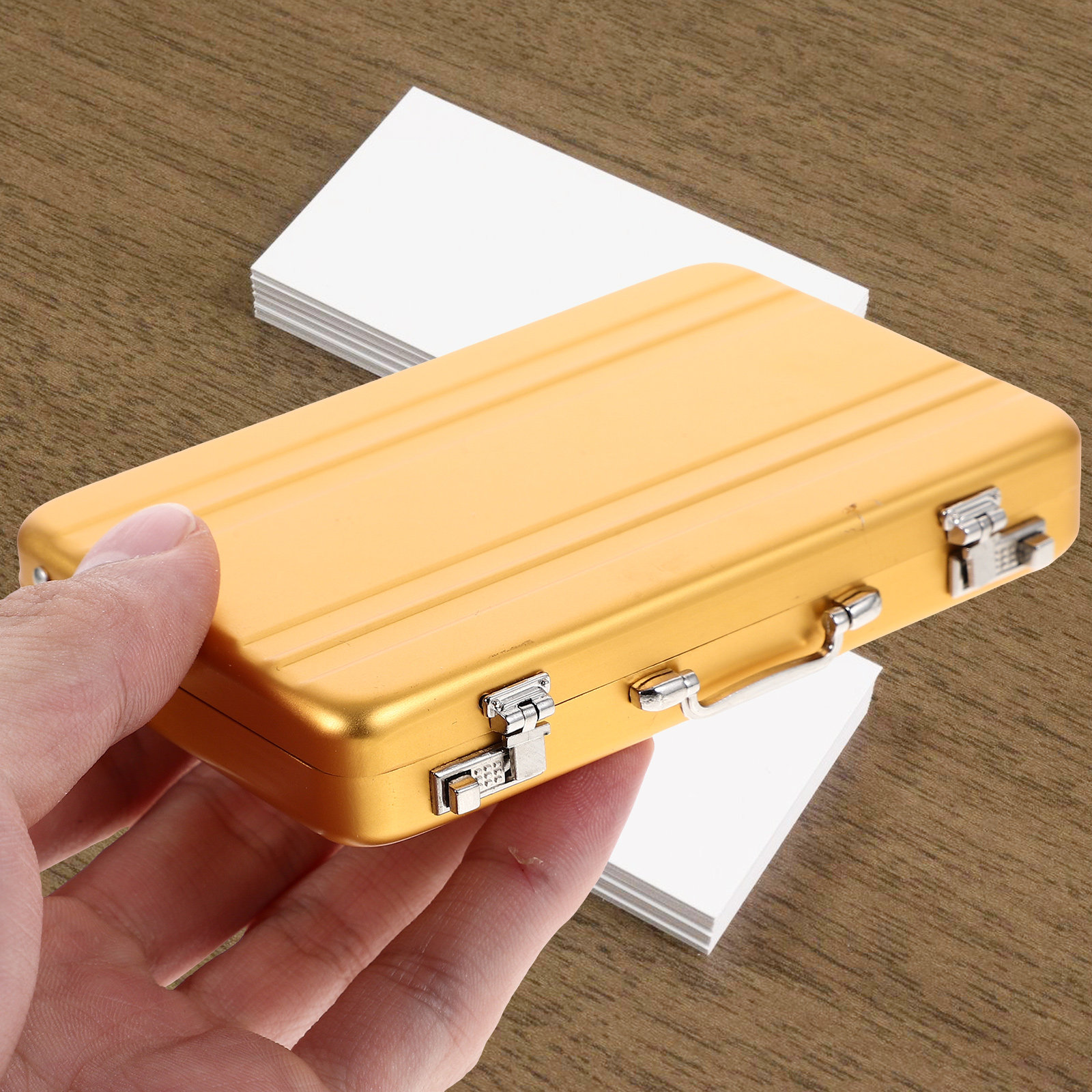Boîte à cartes de visite en al - Card Index Box avis et prix