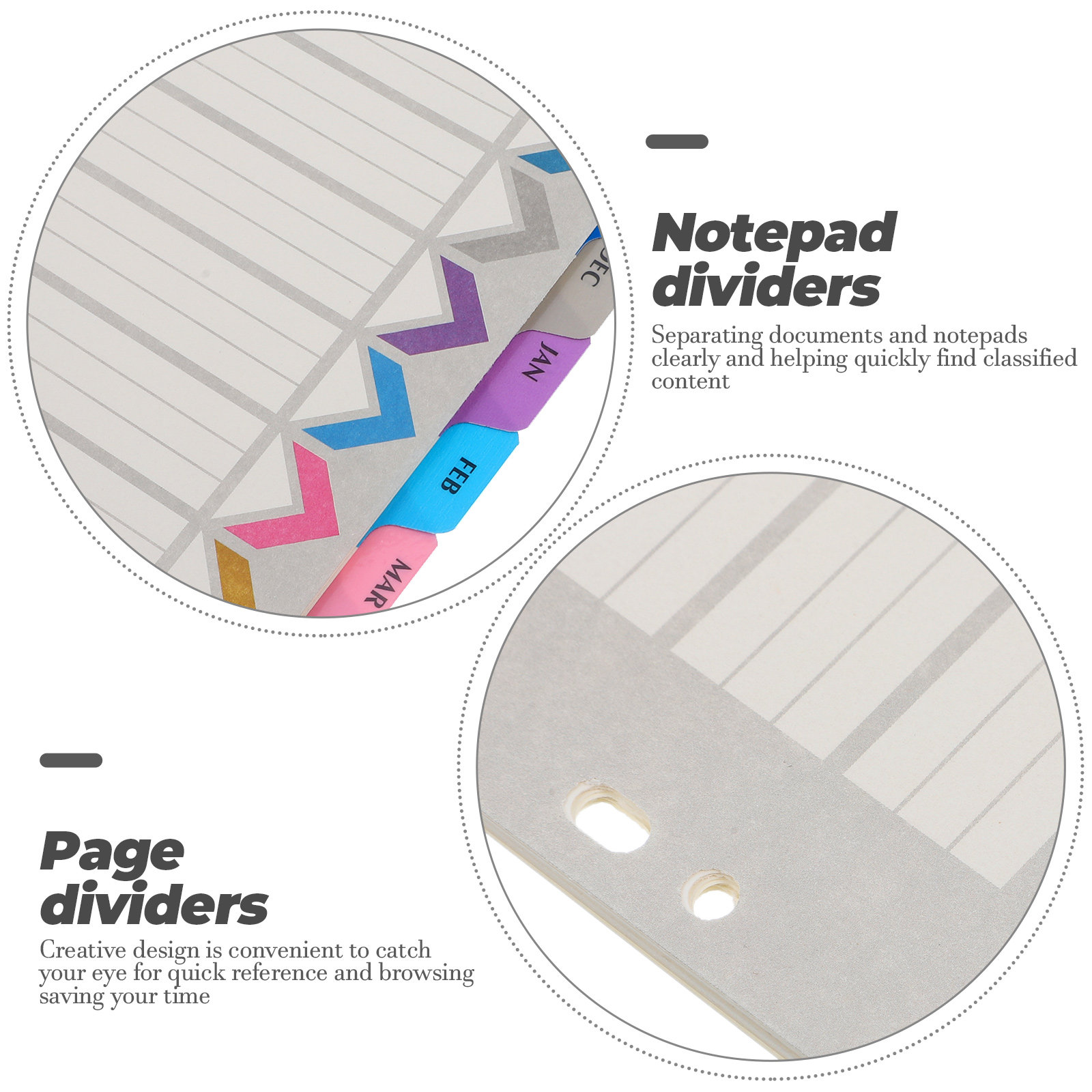 12 feuilles de séparateurs d'i - Tab Divider A4 avis et prix